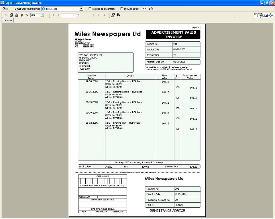 Invoicing