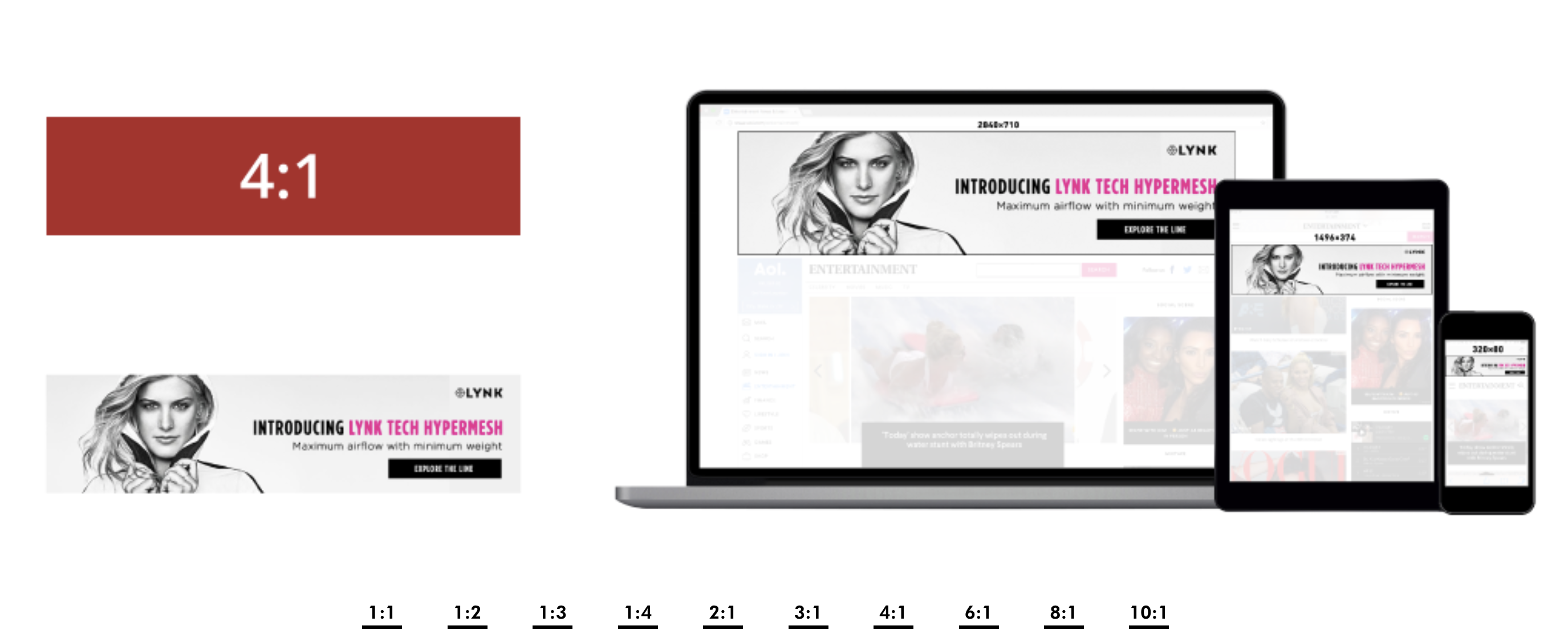 Example of the new IAB Ad Units – 4:1